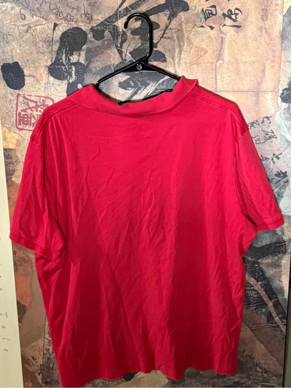 Ralph Lauren Bright Red Polo with Gold Pony Embroidery